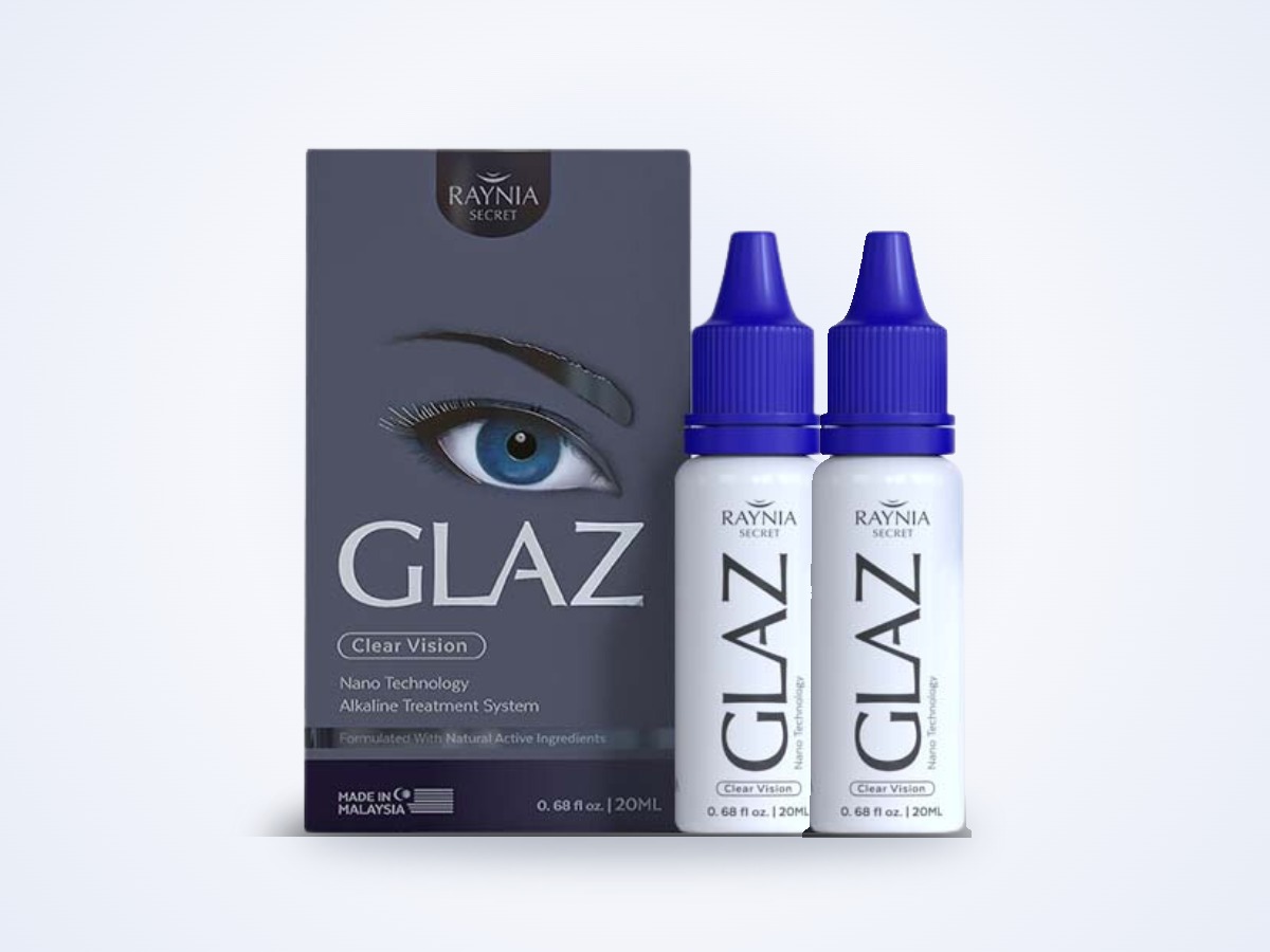 GLAZ Eye Drop pakej 2 botol dengan kotak