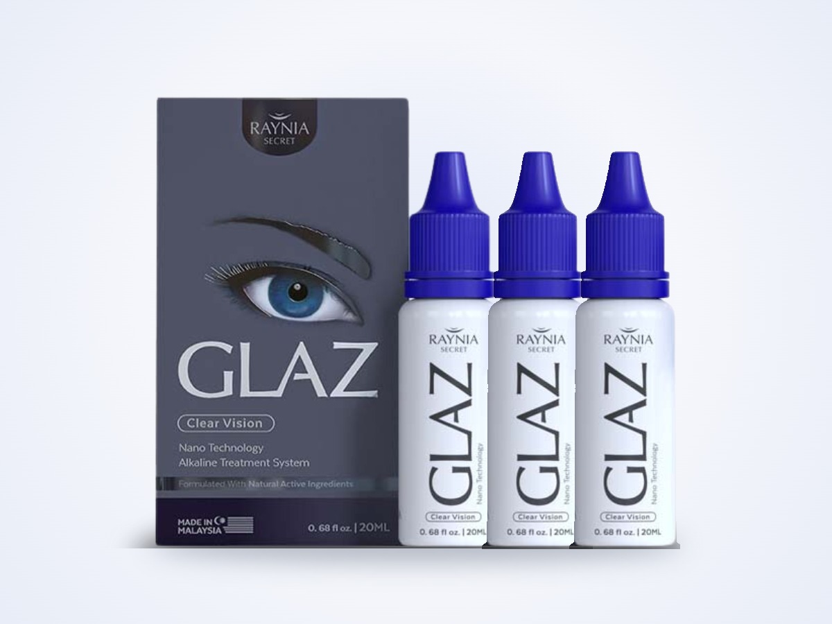 GLAZ Eye Drop pakej 3 botol dengan kotak